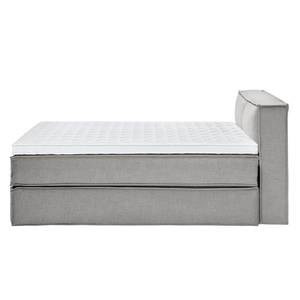 Premium Boxspringbett KINX Webstoff - Stoff KINX: Grau - 160 x 200cm - H2 - 100 cm