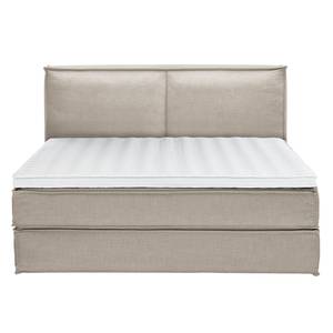 Premium Boxspringbett KINX Webstoff - Stoff KINX: Beige - 200 x 200cm - H2 - 130 cm