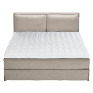 Lit boxspring Kinx Tissu - Tissu KINX : Beige - 200 x 200cm - D2 souple - 130 cm