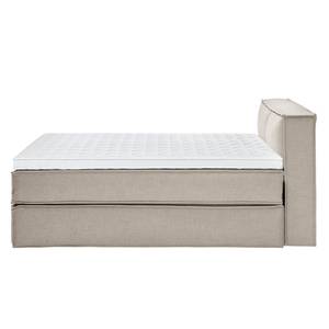 Premium Boxspringbett KINX Webstoff - Stoff KINX: Beige - 160 x 200cm - H2 - 100 cm