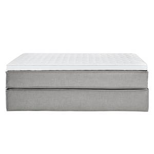 Premium Boxspringbett KINX Webstoff - Stoff KINX: Grau - 160 x 200cm - H2 - Ohne