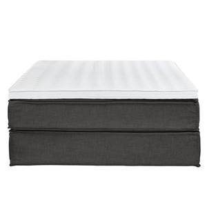 Premium boxspring KINX geweven stof - Stof KINX: Antracietkleurig - 160 x 200cm - H2 zacht - Zonder