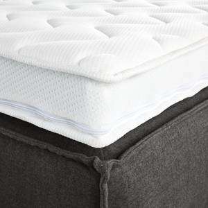 Letto boxspring Kinx Tessuto - Tessuto KINX: color antracite - 160 x 200cm - H2 - Senza