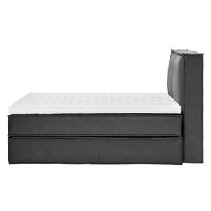 Premium boxspring KINX geweven stof - Stof KINX: Antracietkleurig - 140 x 200cm - H2 zacht - 130cm