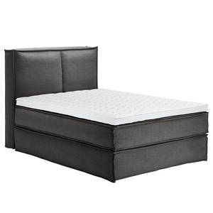 Letto boxspring Kinx Tessuto - Tessuto KINX: color antracite - 140 x 200cm - H2 - 130 cm