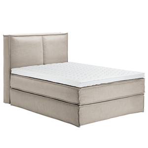 Letto boxspring Kinx Tessuto - Tessuto KINX: beige - 140 x 200cm - H2 - 130 cm