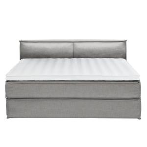 Premium boxspring KINX geweven stof - Stof KINX: Grijs - 200 x 200cm - H2 zacht - 100cm