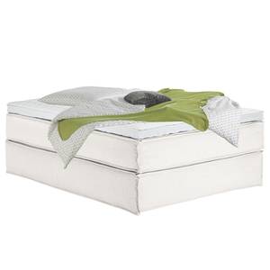 Lit boxspring Kinx Tissu - Tissu KINX : Blanc - 140 x 200cm - D2 souple - Sans