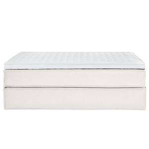 Premium Boxspringbett KINX Webstoff - Stoff KINX: Weiß - 140 x 200cm - H2 - Ohne