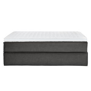 Premium Boxspringbett KINX Webstoff - Stoff KINX: Anthrazit - 140 x 200cm - H2 - Ohne