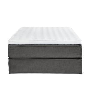 Premium boxspring KINX geweven stof - Stof KINX: Antracietkleurig - 140 x 200cm - H2 zacht - Zonder