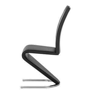 Chaise cantilever Amanda II Noir - Lot de 2