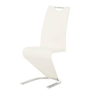 Chaise cantilever Amanda II Blanc - Lot de 2