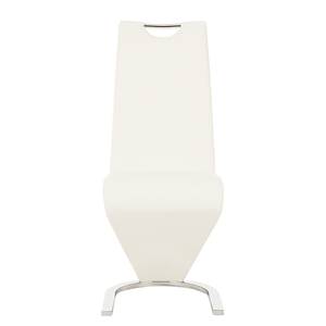 Chaise cantilever Amanda II Blanc - Lot de 2