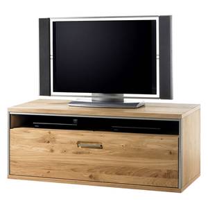 Tv-lowboard Lopburi I deels massief blank eikenhout - Hoogte: 51 cm