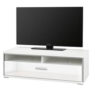 Meuble TV Kushiro Blanc brillant - 124 x 41 cm