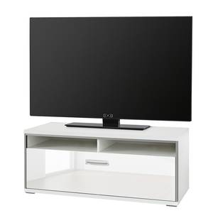 Tv-meubel Kushiro hoogglans wit - 124 x 51 cm
