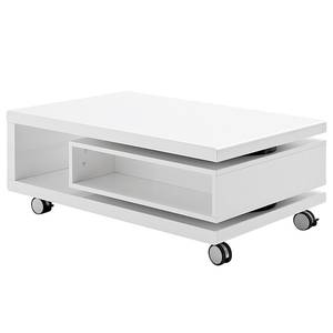 Table basse Birte Blanc brillant