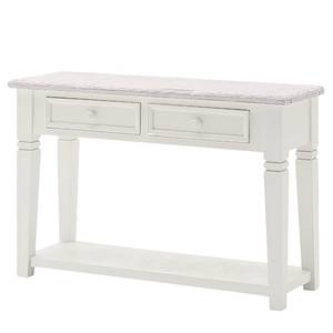 Console Opia Pin massif blanc / Blanc vintage