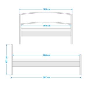 Letto Toscana Bianco antico - 160 x 200 cm