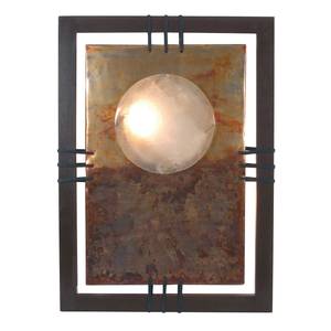 Wandlamp Bankok metaal/hout beige 2 lichtbronnen