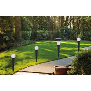 Lampada LED con puntello Solar- 1 luce Marrone Metallo