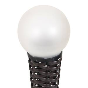 LED-Solar-Erdspieß 1-flammig Acrylglas / Kunststoff - Weiß / Braun