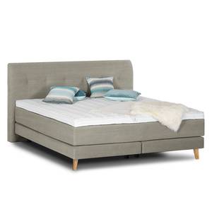 Lit boxspring Mälby Tissu - Beige - 180 x 200cm