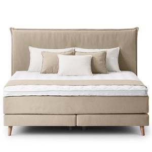 Letto boxspring Avellino I Tessuto - Tessuto Meara: fango - 180 x 200cm - H2