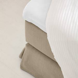 Letto boxspring Avellino II Tessuto - Tessuto Meara: fango - 140 x 200cm - H2