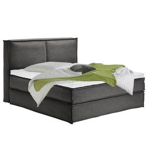 Letto boxspring Kinx Tessuto - Tessuto KINX: color antracite - 180 x 220cm - H2 - 130 cm