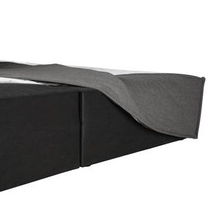 Lit boxspring Kinx Tissu - Tissu KINX : Anthracite - 160 x 220cm - D2 souple - 100 cm