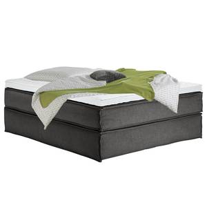 Lit boxspring Kinx Tissu - Tissu KINX : Anthracite - 160 x 220cm - D2 souple - Sans