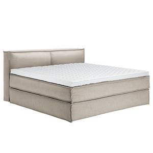 Lit boxspring Kinx Tissu - Tissu KINX : Beige - 200 x 220cm - D2 souple - 100 cm