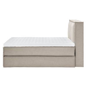 Premium boxspring KINX geweven stof - Stof KINX: Beige - 160 x 220cm - H2 zacht - 130cm