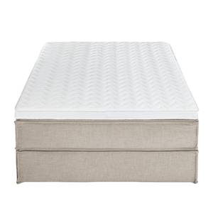 Premium boxspring KINX geweven stof - Stof KINX: Beige - 140 x 220cm - H2 zacht - Zonder