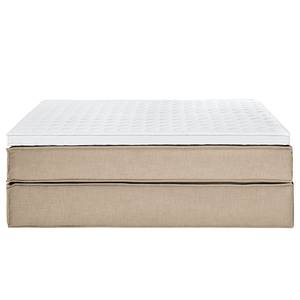 Lit boxspring Kinx Tissu - Tissu KINX : Beige - 200 x 220cm - D2 souple - Sans