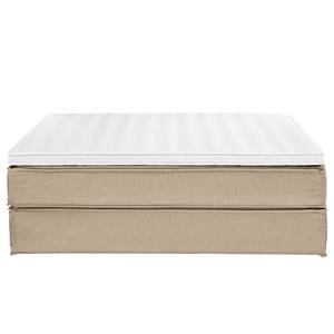 Lit boxspring Kinx Tissu - Tissu KINX : Beige - 200 x 220cm - D2 souple - Sans