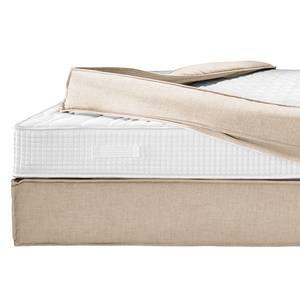 Lit boxspring Kinx Tissu - Tissu KINX : Beige - 200 x 220cm - D2 souple - Sans