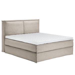 Lit boxspring Kinx Tissu - Tissu KINX : Beige - 180 x 220cm - D2 souple - 130 cm