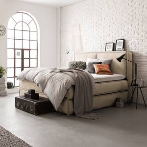 Premium Boxspringbett KINX Stoff KINX: Beige - 180 x 220cm - H2 - 130 cm