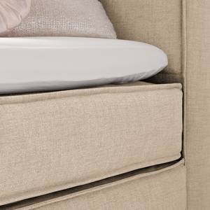 Premium Boxspringbett KINX Stoff KINX: Beige - 180 x 220cm - H2 - 130 cm