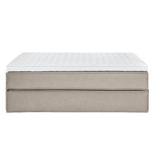 Premium Boxspringbett KINX Webstoff - Stoff KINX: Beige - 160 x 220cm - H2 - Ohne