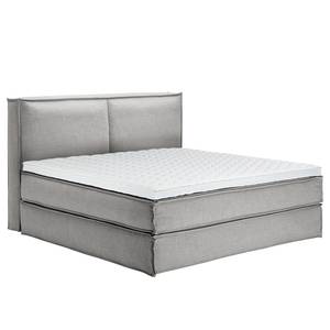 Premium Boxspringbett KINX Webstoff - Stoff KINX: Grau - 200 x 220cm - H2 - 130 cm