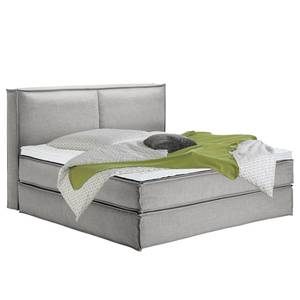 Premium Boxspringbett KINX Webstoff - Stoff KINX: Grau - 200 x 220cm - H2 - 130 cm