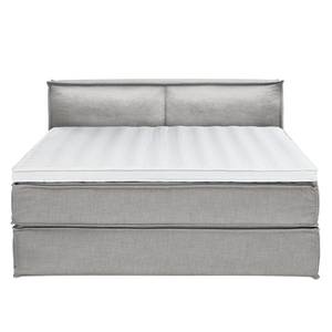 Lit boxspring Kinx Tissu - Tissu KINX : Gris - 180 x 220cm - D2 souple - 100 cm