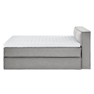 Premium boxspring KINX geweven stof - Stof KINX: Grijs - 180 x 220cm - H2 zacht - 100cm