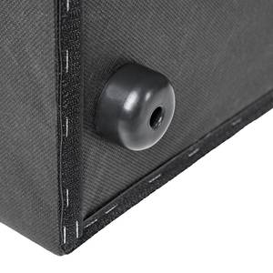 Premium boxspring KINX geweven stof - Stof KINX: Wit - 140 x 220cm - H2 zacht - 100cm