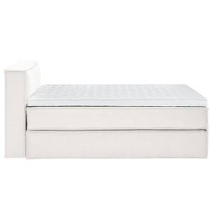 Premium boxspring KINX geweven stof - Stof KINX: Wit - 140 x 220cm - H2 zacht - 100cm