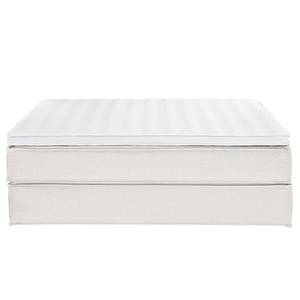 Premium boxspring KINX geweven stof - Stof KINX: Wit - 200 x 220cm - H2 zacht - Zonder